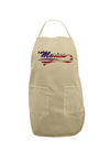 Merica Established 1776 - American Flag Style Adult Apron by TooLoud-Bib Apron-TooLoud-Stone-One-Size-Davson Sales