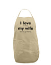 I Love My Wife - Fishing Adult Apron-Bib Apron-TooLoud-Stone-One-Size-Davson Sales