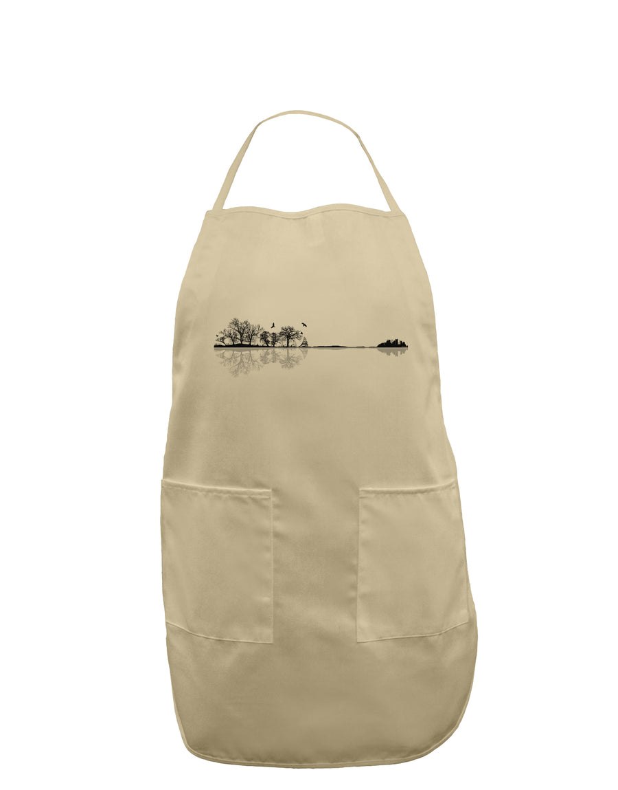 Nature's Harmony Guitar Adult Apron by TooLoud-Bib Apron-TooLoud-White-One-Size-Davson Sales