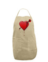 Shot Through the Heart Bleeding Adult Apron by-Bib Apron-TooLoud-Stone-One-Size-Davson Sales