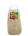 Love Is Love Gay Pride Adult Apron-Bib Apron-TooLoud-Stone-One-Size-Davson Sales