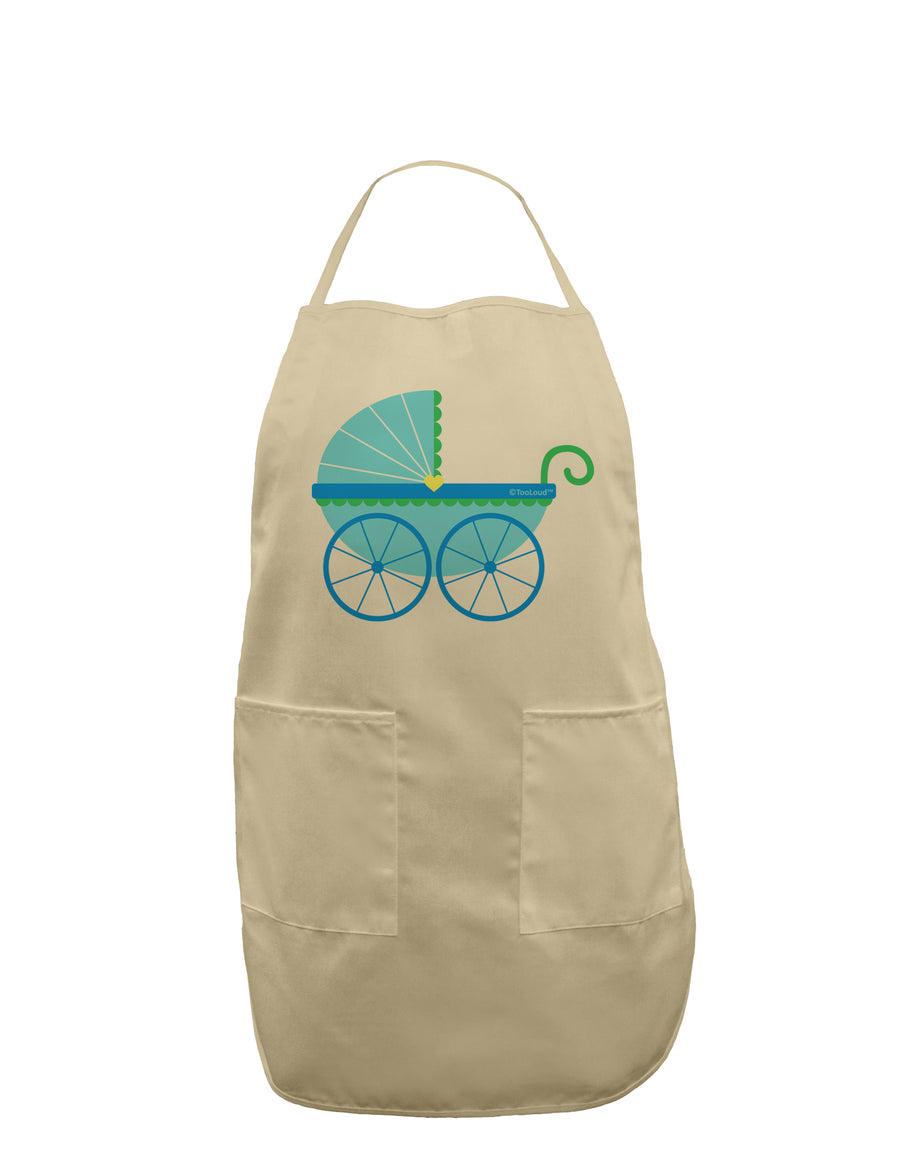 Baby Boy Carriage Adult Apron-Bib Apron-TooLoud-White-One-Size-Davson Sales