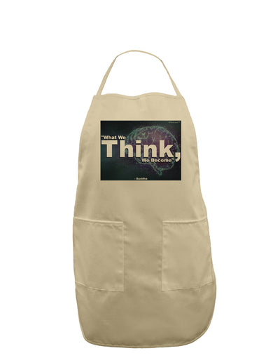 TooLoud What We Think Buddha Adult Apron-Bib Apron-TooLoud-Stone-One-Size-Davson Sales