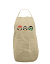 Christmas Penguins See No Evil Hear No Evil Speak No Evil Adult Apron-Bib Apron-TooLoud-Stone-One-Size-Davson Sales