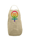 Rainbow Distressed Feminism Symbol Adult Apron-Bib Apron-TooLoud-Stone-One-Size-Davson Sales