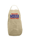 Because Merica That's Why Adult Apron-Bib Apron-TooLoud-Stone-One-Size-Davson Sales