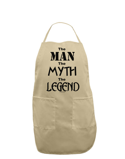 The Man The Myth The Legend Adult Apron by TooLoud-Bib Apron-TooLoud-Stone-One-Size-Davson Sales