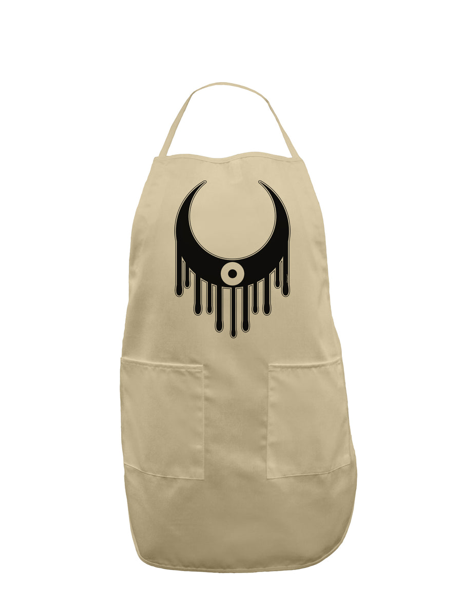 Weeping Crescent Eye - Halloween Adult Apron-Bib Apron-TooLoud-White-One-Size-Davson Sales