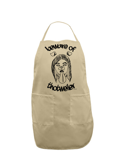 TooLoud Beware of Thotweiler Adult Apron-Bib Apron-TooLoud-Stone-One-Size-Davson Sales