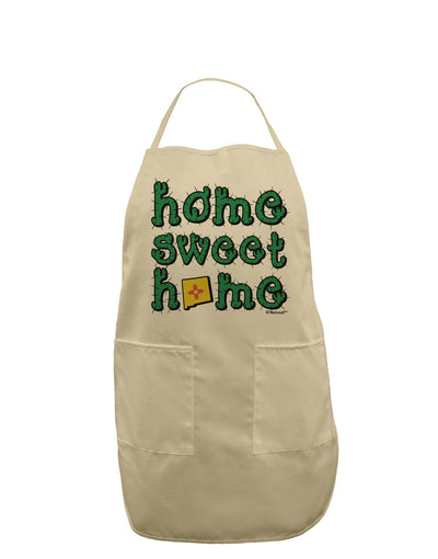 Home Sweet Home - New Mexico - Cactus and State Flag Adult Apron by TooLoud-Bib Apron-TooLoud-Stone-One-Size-Davson Sales