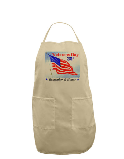 Veterans Day 2015 WaterColor Adult Apron-Bib Apron-TooLoud-Stone-One-Size-Davson Sales