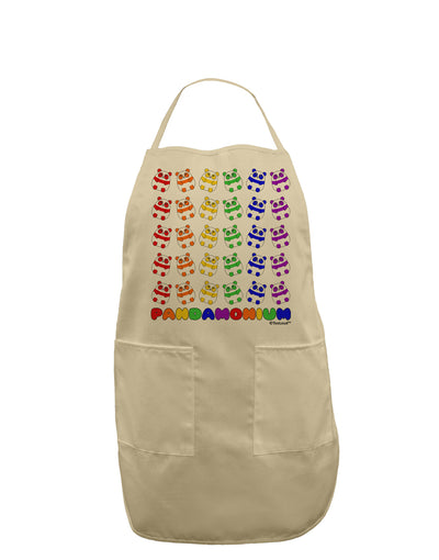 Pandamonium Rainbow Pandas Adult Apron by TooLoud-Bib Apron-TooLoud-Stone-One-Size-Davson Sales