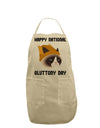 Gluttony Day Disgruntled Cat Adult Apron by-Bib Apron-TooLoud-Stone-One-Size-Davson Sales