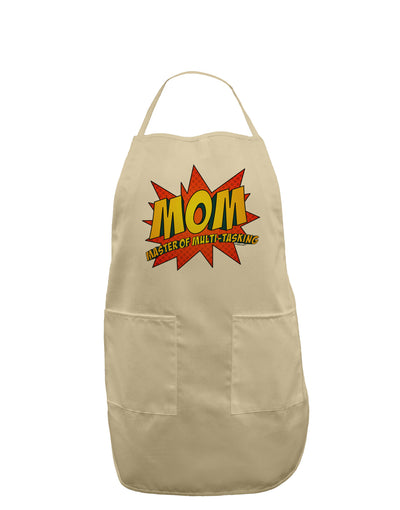 Mom Master Of Multi-tasking Adult Apron-Bib Apron-TooLoud-Stone-One-Size-Davson Sales