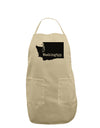 Washington - United States Shape Adult Apron-Bib Apron-TooLoud-Stone-One-Size-Davson Sales