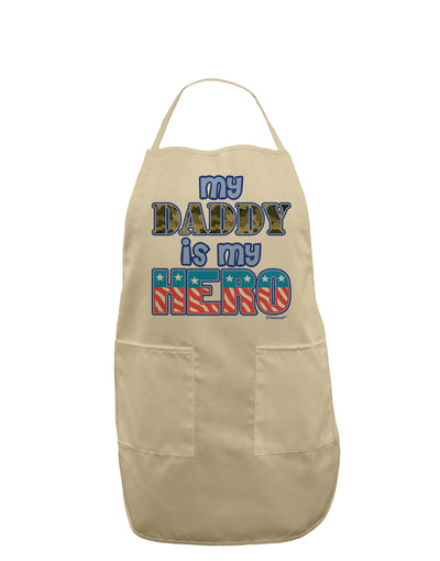 My Daddy is My Hero - Armed Forces - Blue Adult Apron by TooLoud-Bib Apron-TooLoud-Stone-One-Size-Davson Sales