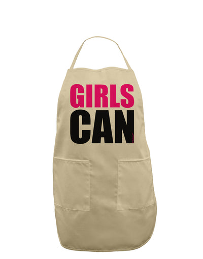 Girls Can Adult Apron by TooLoud-Bib Apron-TooLoud-Stone-One-Size-Davson Sales