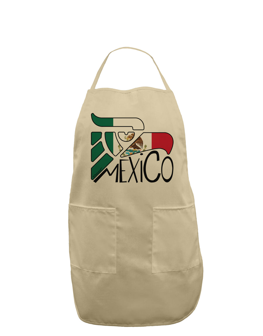 Mexico Eagle Symbol - Mexican Flag - Mexico Adult Apron by TooLoud-Bib Apron-TooLoud-White-One-Size-Davson Sales