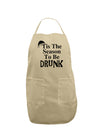 Season To Be Drunk BnW Adult Apron-Bib Apron-TooLoud-Stone-One-Size-Davson Sales