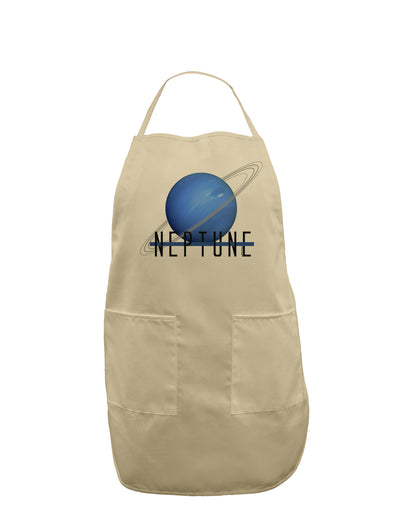 Planet Neptune Text Adult Apron-Bib Apron-TooLoud-Stone-One-Size-Davson Sales