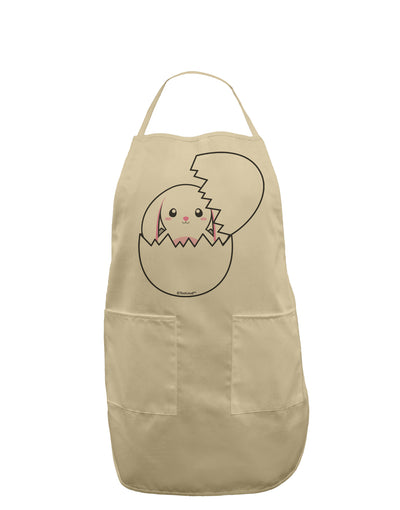 Cute Easter Bunny Hatching Adult Apron by TooLoud-Bib Apron-TooLoud-Stone-One-Size-Davson Sales