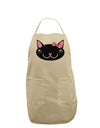 Kyu-T Head - Night Kawaia the Cute Girl Critter Adult Apron-Bib Apron-TooLoud-Stone-One-Size-Davson Sales