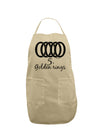 Five Golden Rings Text Adult Apron-Bib Apron-TooLoud-Stone-One-Size-Davson Sales