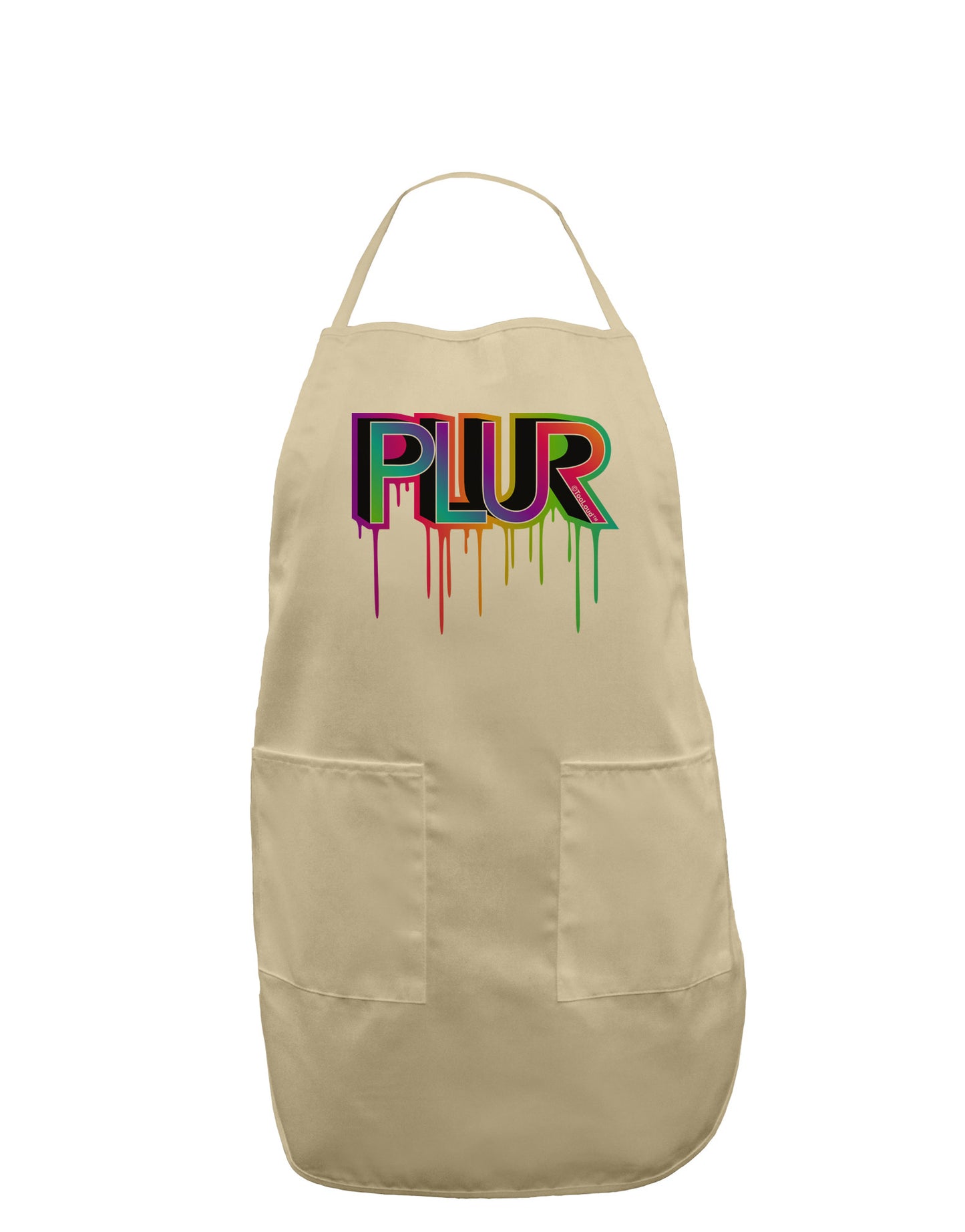 PLUR Paint Adult Apron-Bib Apron-TooLoud-Stone-One-Size-Davson Sales