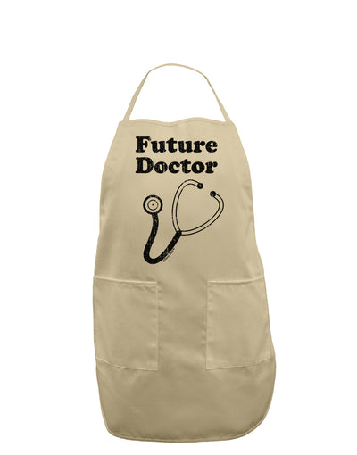 Future Doctor Distressed Adult Apron-Bib Apron-TooLoud-Stone-One-Size-Davson Sales