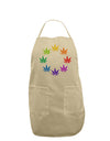 Rainbow Pot - Marijuana Leaf Adult Apron-Bib Apron-TooLoud-Stone-One-Size-Davson Sales