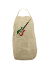 Mexican Flag Guitar Design Adult Apron by TooLoud-Bib Apron-TooLoud-Stone-One-Size-Davson Sales