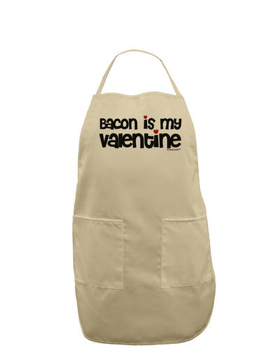 Bacon is My Valentine Adult Apron by TooLoud-Bib Apron-TooLoud-Stone-One-Size-Davson Sales