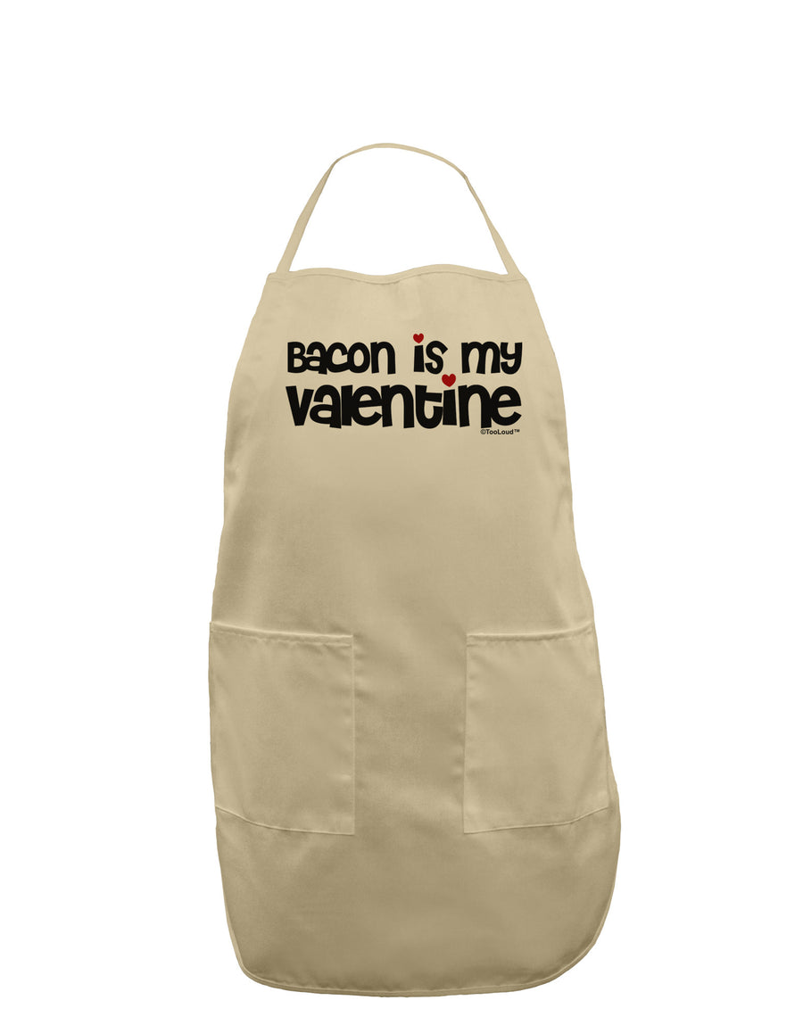 Bacon is My Valentine Adult Apron by TooLoud-Bib Apron-TooLoud-White-One-Size-Davson Sales