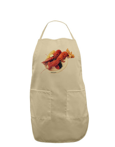 Lobster Plate Adult Apron-Bib Apron-TooLoud-Stone-One-Size-Davson Sales