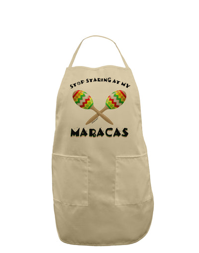 Stop Staring At My Maracas Adult Apron-Bib Apron-TooLoud-Stone-One-Size-Davson Sales