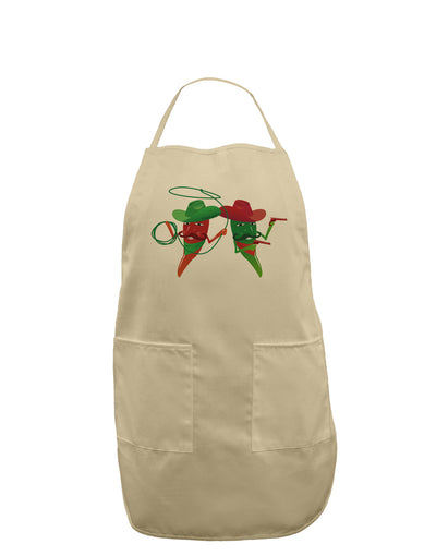 Cowboy Chili Peppers Adult Apron-Bib Apron-TooLoud-Stone-One-Size-Davson Sales