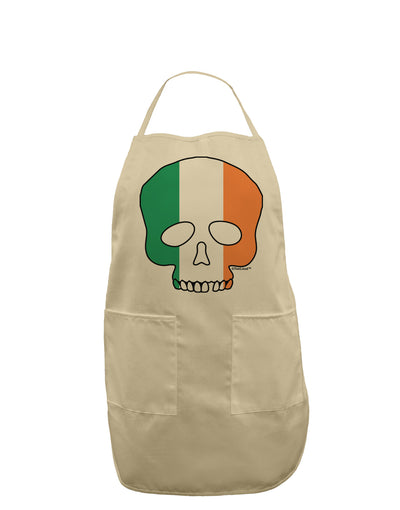 Skull Flag Ireland Adult Apron-Bib Apron-TooLoud-Stone-One-Size-Davson Sales