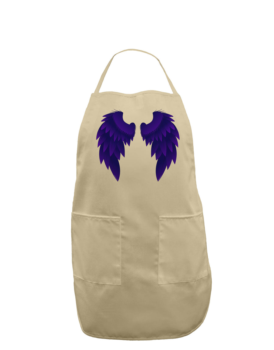 Epic Dark Angel Wings Design Adult Apron-Bib Apron-TooLoud-White-One-Size-Davson Sales