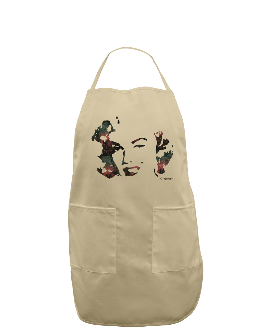 Marilyn Monroe Galaxy Design and Quote Adult Apron by TooLoud-Bib Apron-TooLoud-White-One-Size-Davson Sales