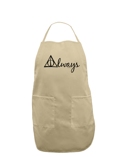 Always Magic Symbol Cursive Adult Apron by TooLoud-Bib Apron-TooLoud-Stone-One-Size-Davson Sales