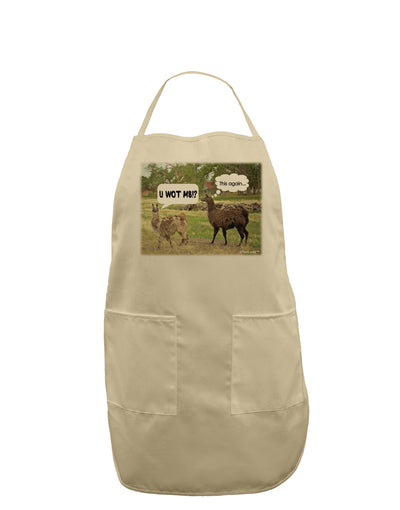 Angry Standing Llamas Adult Apron by TooLoud-Bib Apron-TooLoud-Stone-One-Size-Davson Sales