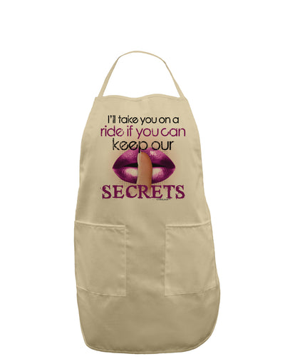 If You Can Keep Our Secrets Adult Apron-Bib Apron-TooLoud-Stone-One-Size-Davson Sales