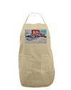 TooLoud Victor Mines Colorado Watercolor Adult Apron-Bib Apron-TooLoud-Stone-One-Size-Davson Sales