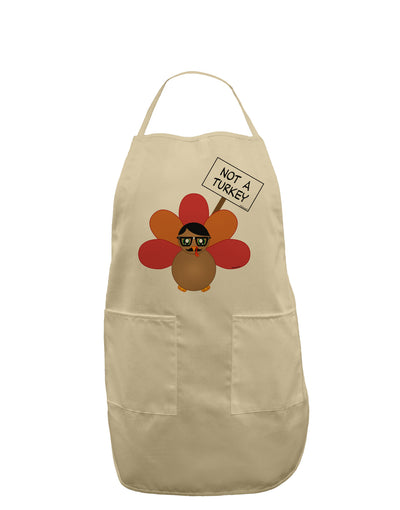 Thanksgiving Turkey in Disguise Adult Apron by TooLoud-Bib Apron-TooLoud-Stone-One-Size-Davson Sales