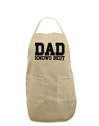 Dad Knows Best Adult Apron by TooLoud-Bib Apron-TooLoud-Stone-One-Size-Davson Sales