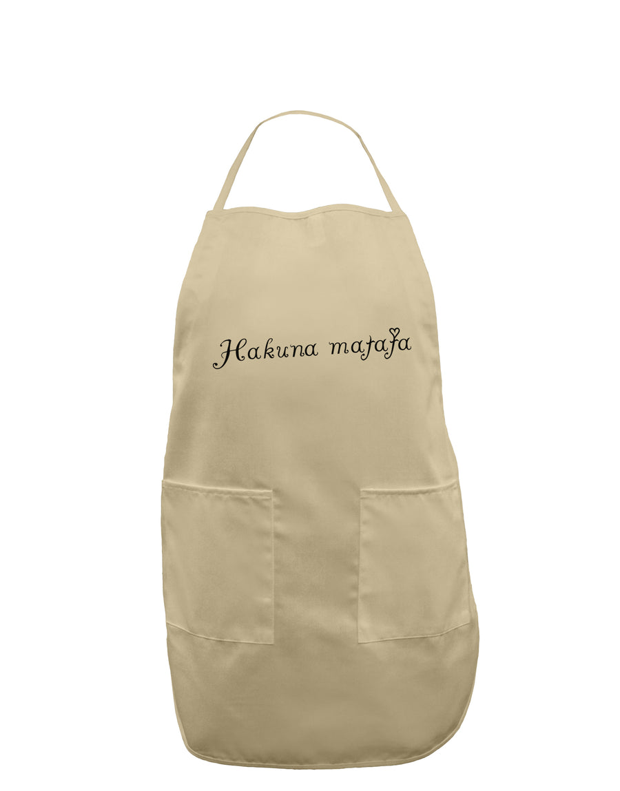 TooLoud Hakuna Matata Adult Apron-Bib Apron-TooLoud-White-One-Size-Davson Sales