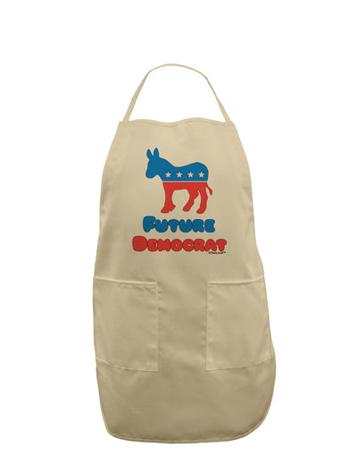 Future Democrat Adult Apron-Bib Apron-TooLoud-Stone-One-Size-Davson Sales