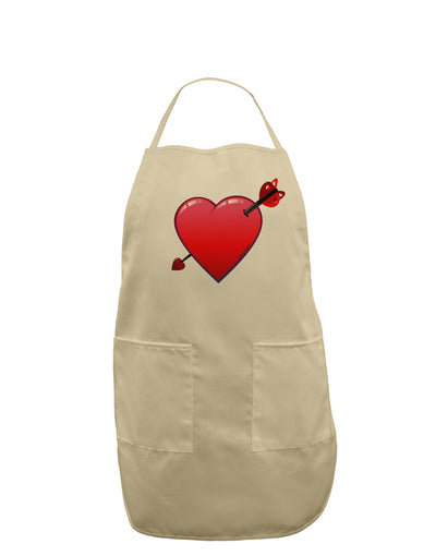 Shot Through the Heart Cute Adult Apron by-Bib Apron-TooLoud-Stone-One-Size-Davson Sales