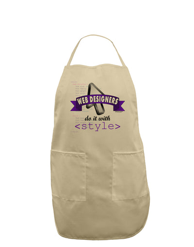 Web Designers - Style Adult Apron-Bib Apron-TooLoud-Stone-One-Size-Davson Sales