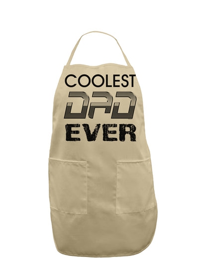 Coolest Dad Ever Adult Apron-Bib Apron-TooLoud-Stone-One-Size-Davson Sales